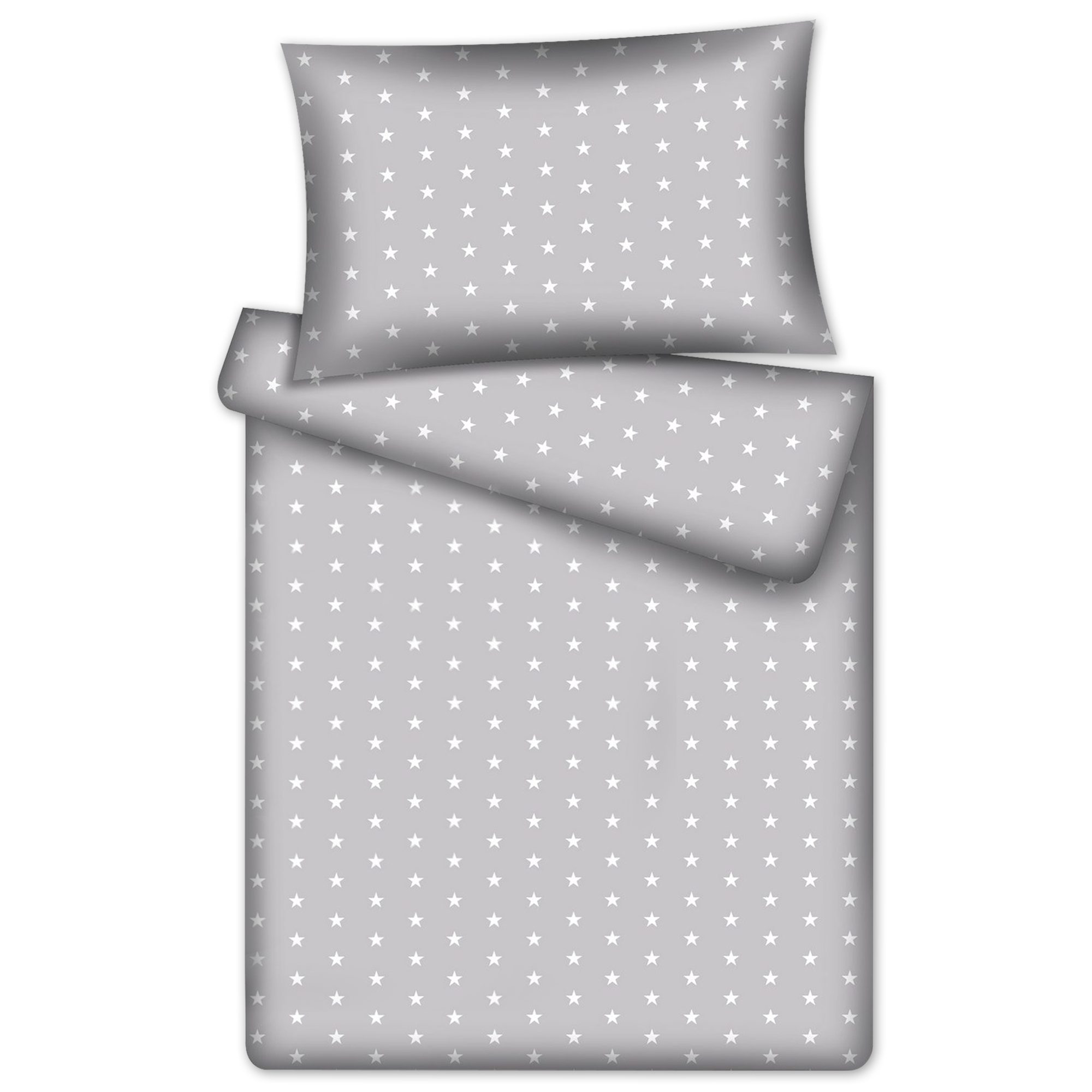 KiGATEX Kinderbettwäsche Stars 100% Baumwolle 40x60/100x135 günstig online kaufen