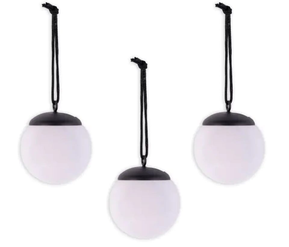 LIGHT&MORE LED Gartenleuchte Light & More LED Solarleuchte 3er Set schwarz