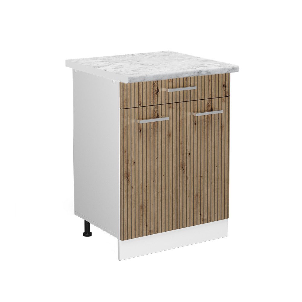 Vicco Unterschrank R-Line, Artisan-Eiche/Weiß, 60 cm günstig online kaufen