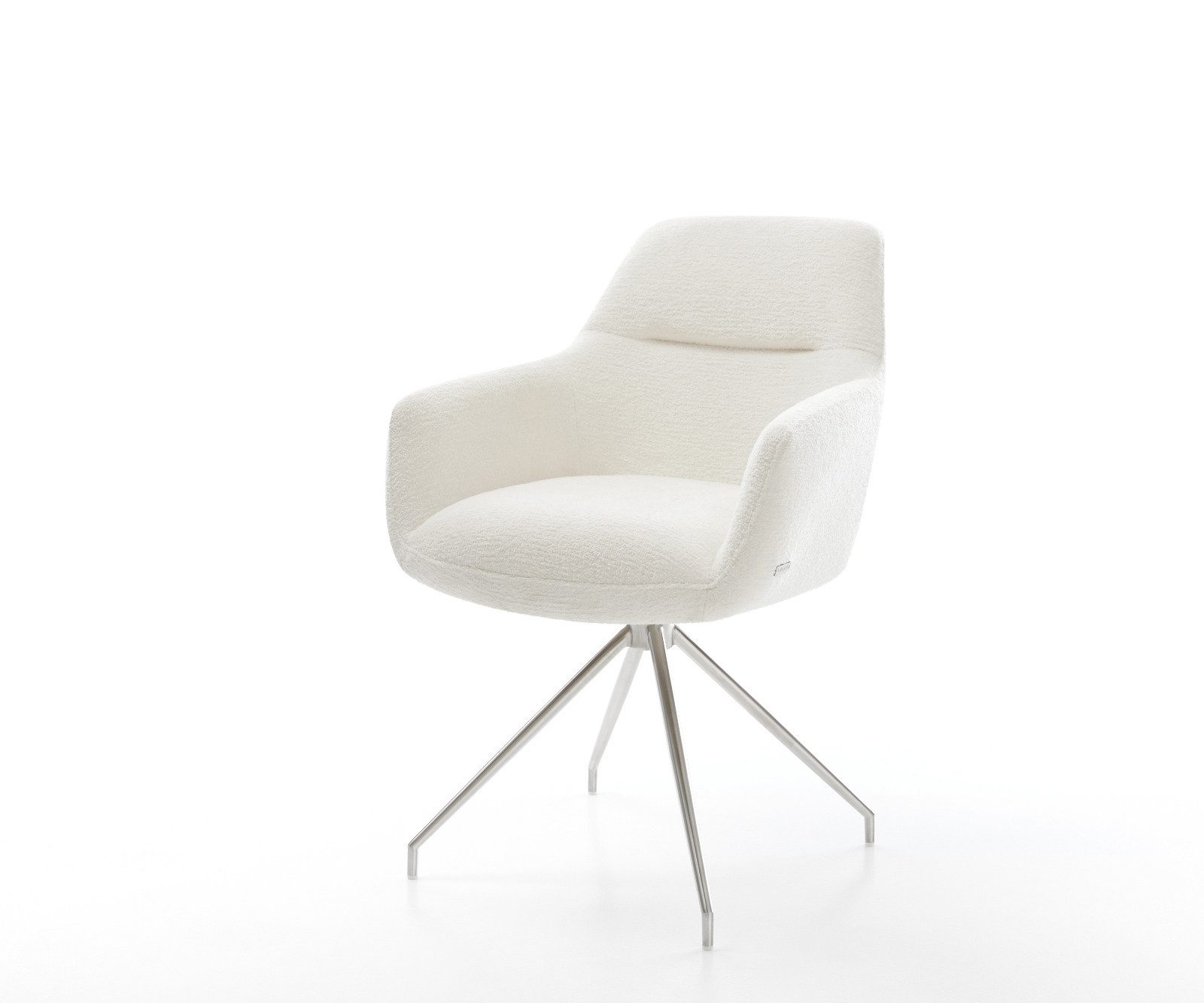 DELIFE Polsterstuhl Pejo-Flex, Kreuzgestell konisch Edelstahl günstig online kaufen