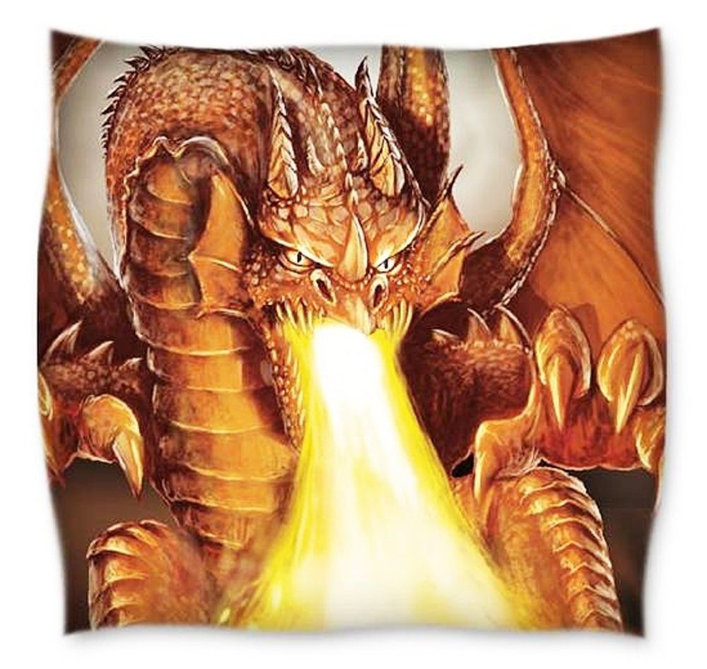 JACK Bettwäsche JACK Renforce Bettwäsche 135x200cm Feuer Drache Grau Terra günstig online kaufen
