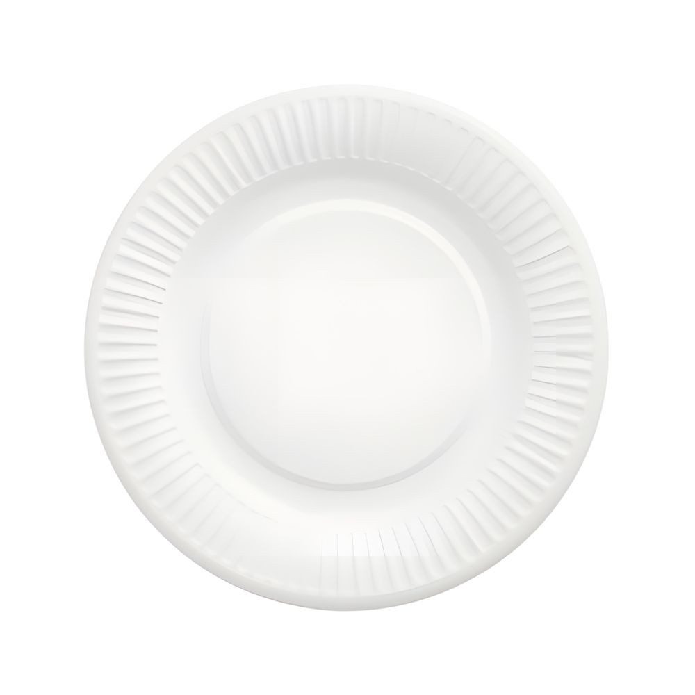 PAPSTAR Pappteller Teller, Pappe pure rund Ø 19 cm weiss 100 Stk