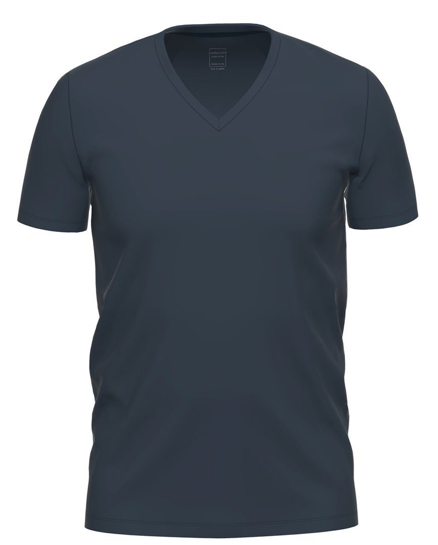 Ammann Unterhemd Close To You V-Shirt (3er Vorteilspack) Night Blue