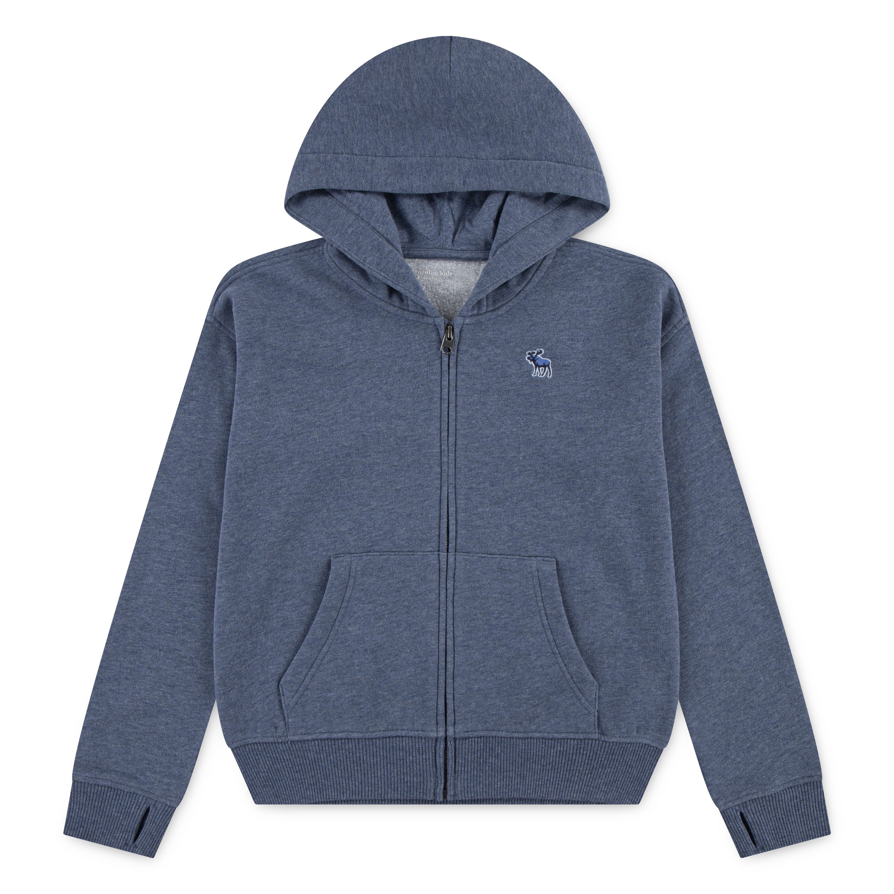 Abercrombie Kids Kapuzensweatjacke AFB ESSENTIALS FULL ZIP mit Logo-Stickerei, for boys