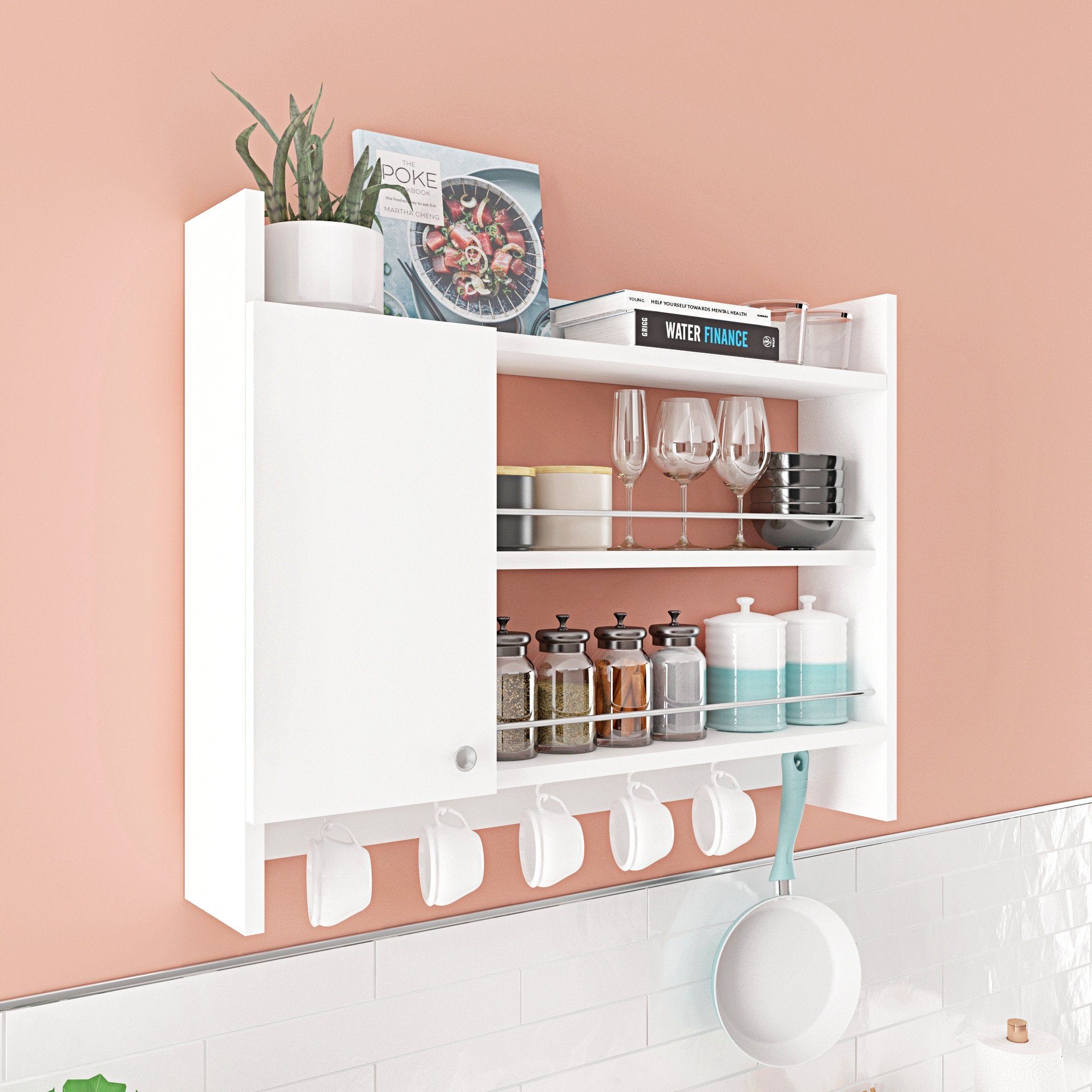 Skye Decor TV-Schrank 100% MELAMINE COATED PARTICLE BOARD, 65 cm x 15 cm x 85 cm N1307