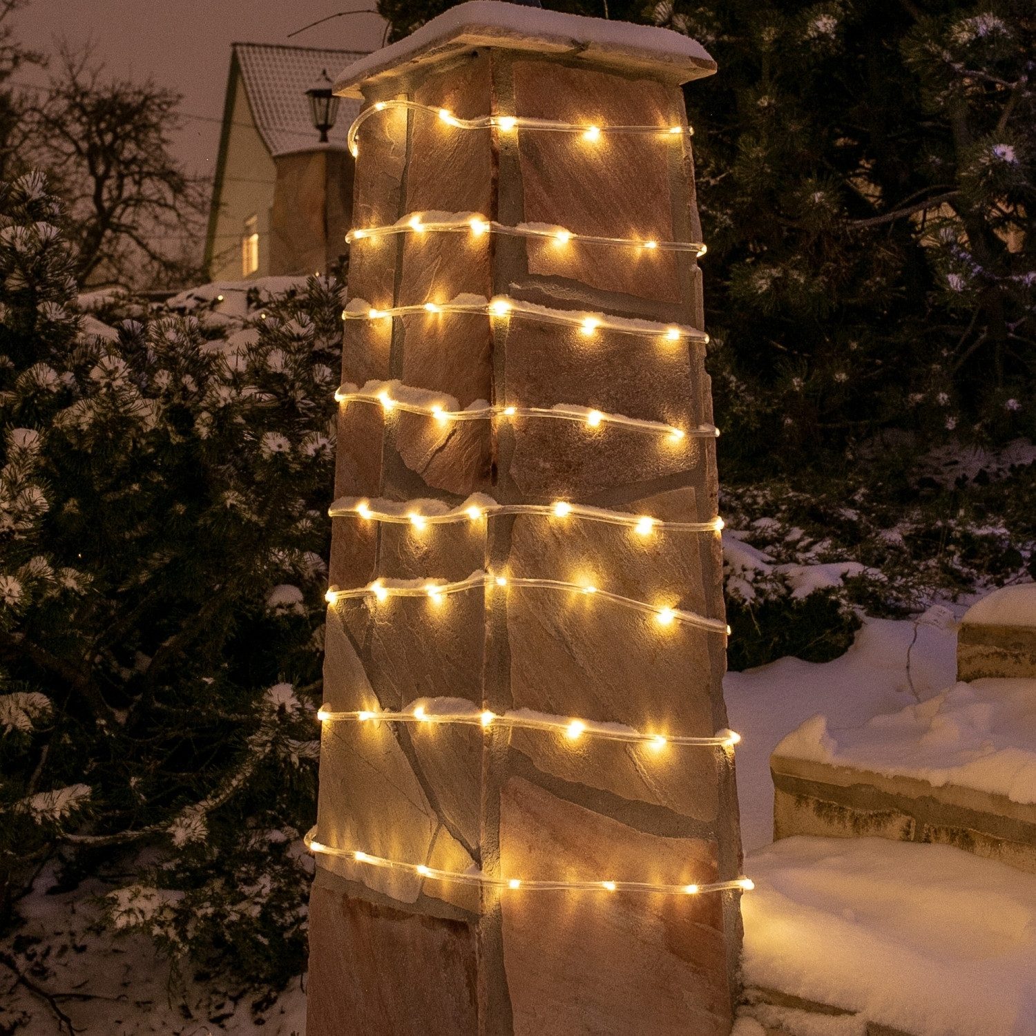 VOLTRONIC LED-Lichterschlauch VOLTRONIC® 100 LED Solar günstig online kaufen