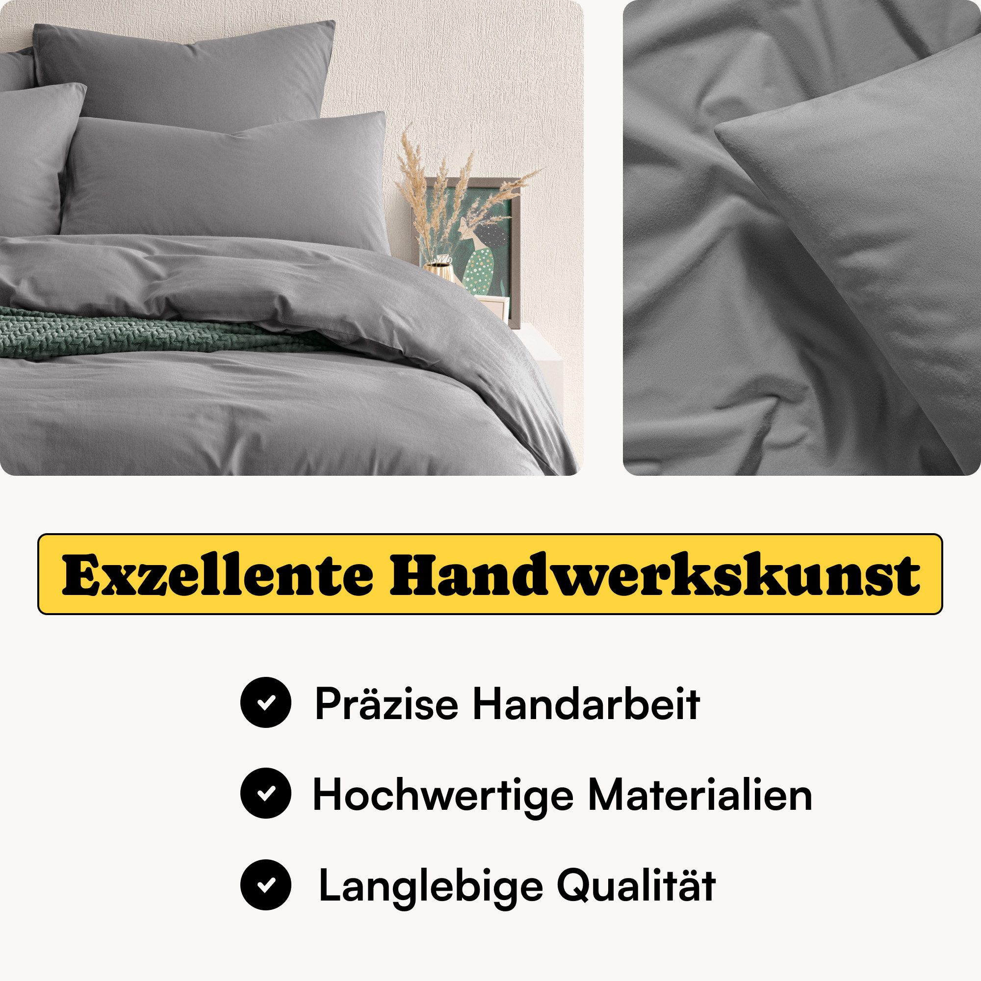 Seralino Bettwäsche Set 135x200 inkl. 80x80 günstig online kaufen