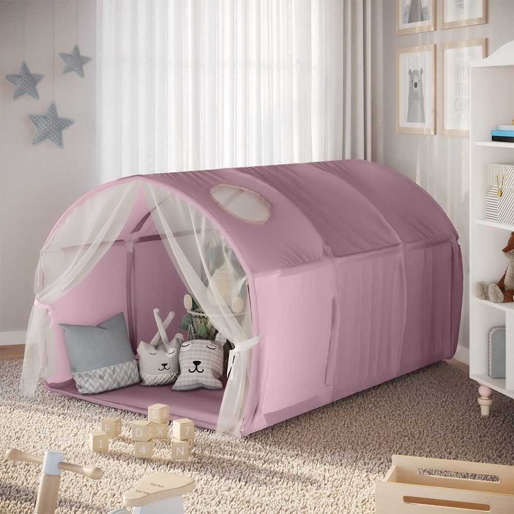 VitaliSpa® Spielzelt Kubby, Rosa, 100 x 80 cm mit Fenster und Netz (1-tlg)