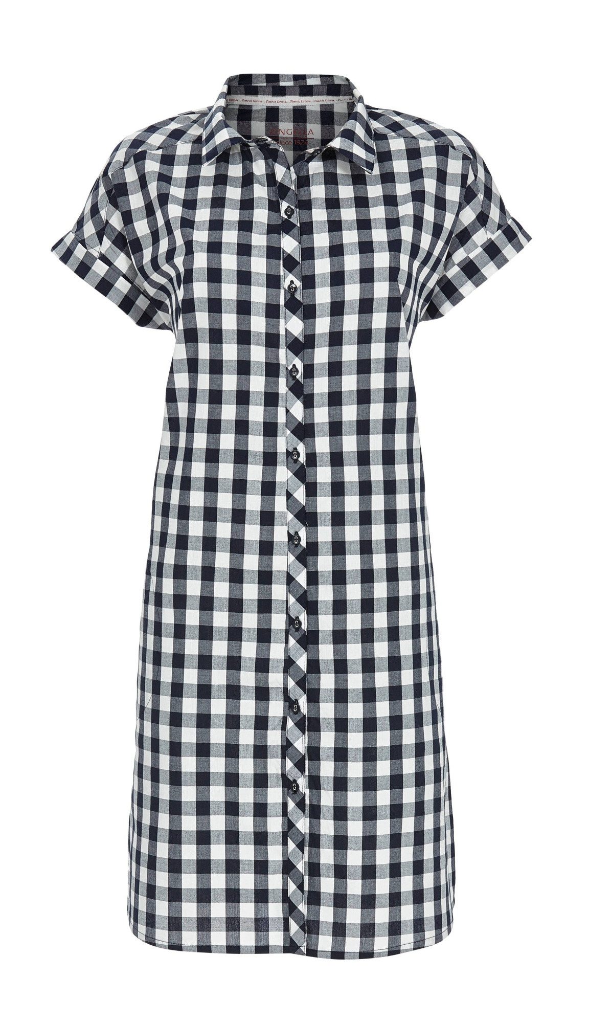 Ringella Sommerkleid - Kariertes Hemdblusenkleid aus leichter Webware Hergestellt aus reiner Baumwolle