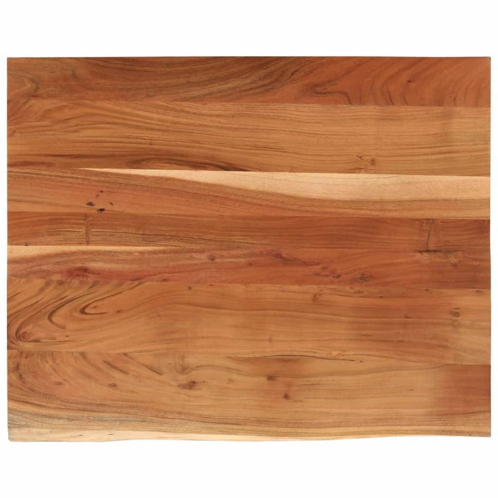 vidaXL Tischplatte Schreibtischplatte 100x80x3,8 cm Massivholz Baumkante (1 St)
