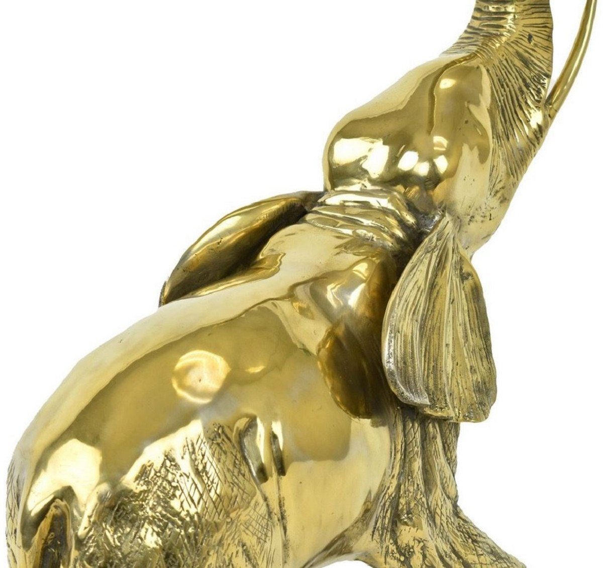 Skulptur Luxus Gold Dekofigur 25 Luxus 70 Accessoires Deko Casa Bronzefigur Bronze H. Elefant x Kollektion 50 cm Padrino x - - - - Dekofigur