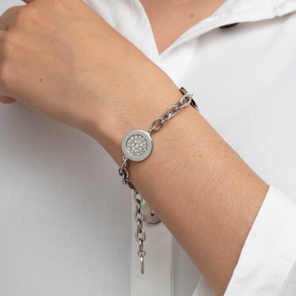 Lotus Style Armband Damen-Armkette LS1751-2/1 „Bliss“ – Edelstahl & Zirkonia, 20 cm