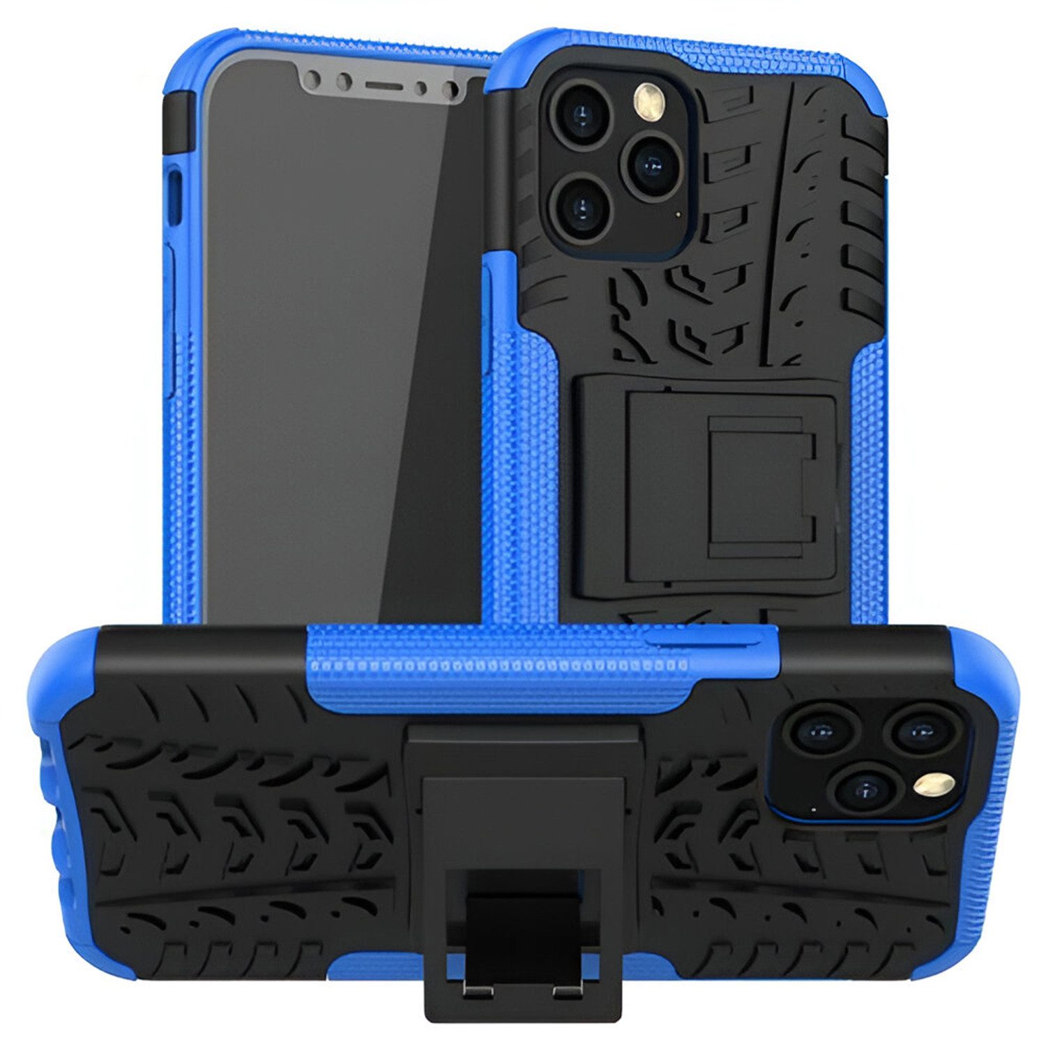 betterfon Handyhülle für Apple iPhone Robuste Outdoor Schutzhülle Panzer Case, Stoßfeste Dual-Layer Hülle mit Kickstand kratzfest und formstabil