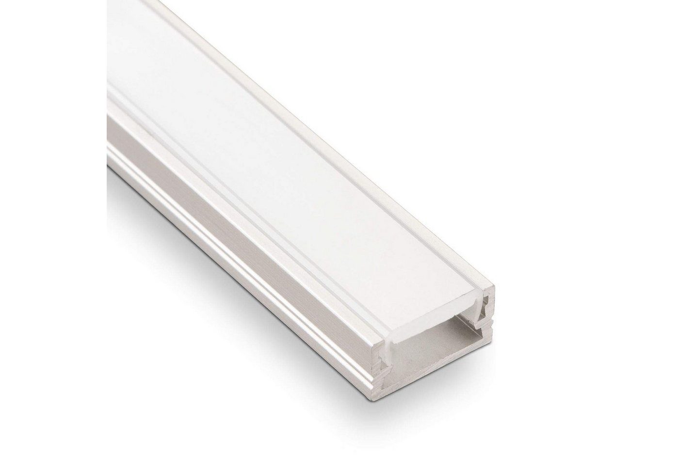 SO-TECH® LED-Stripe-Profil LED-Aluprofil Länge 2m Profil mit opaler Abdeckung