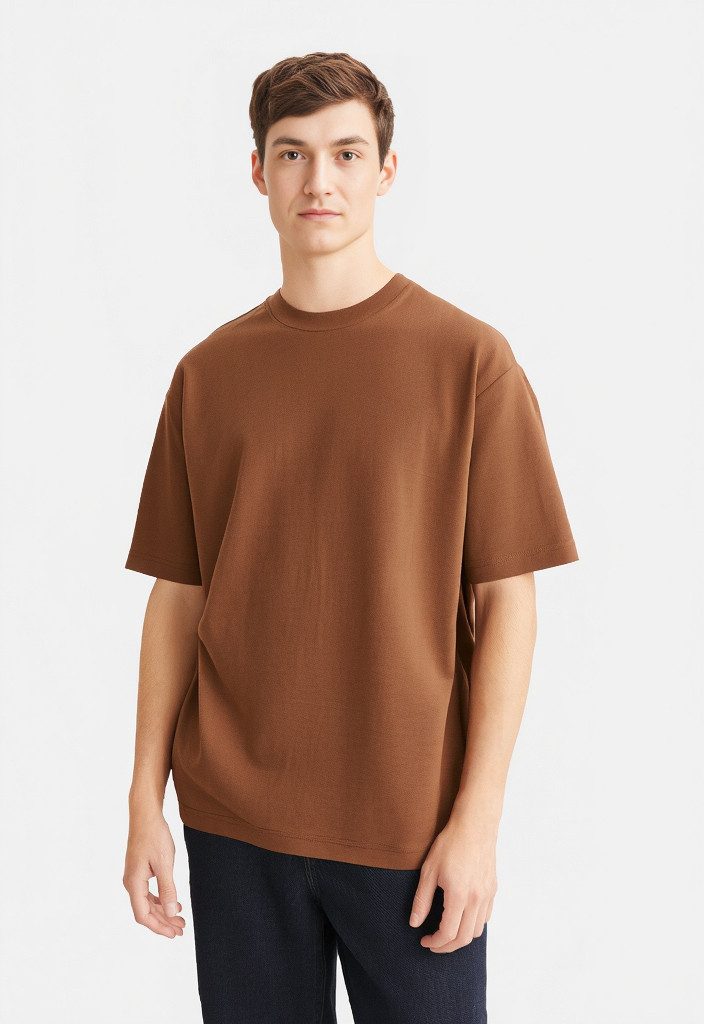 Selected Rundhalsshirt SLHLOOSEOSCAR SS O-NECK TEE NOOS günstig online kaufen