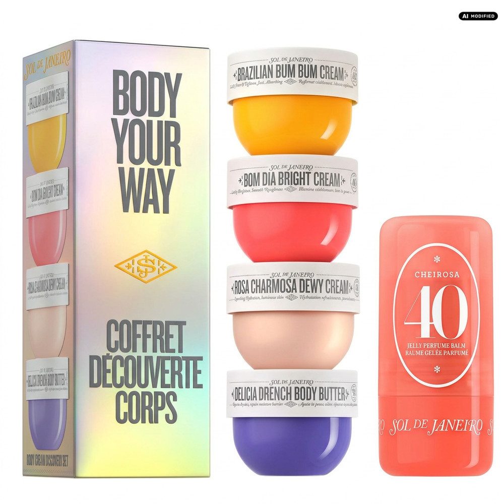 Sol de Janeiro Pflege-Geschenkset Sol de Janeiro Body Your Way Mini Set und Cheirosa 40 Jelly Balm Duo, Pflege und Duft in praktischem Kombi Set