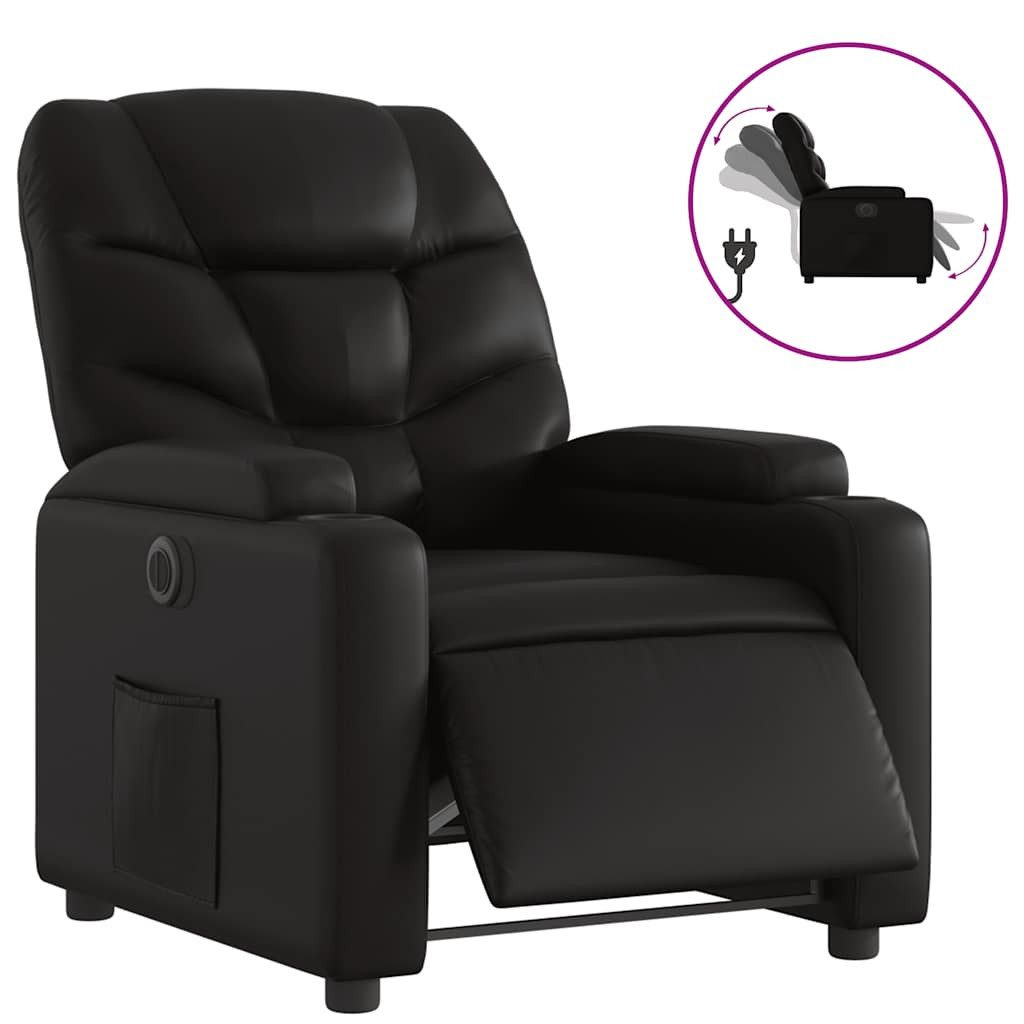 vidaXL Sessel Relaxsessel Elektrisch Schwarz Kunstleder günstig online kaufen