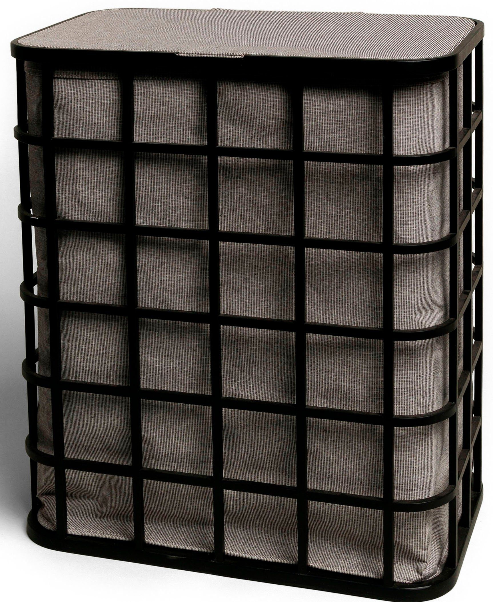 Möve Wäschekorb, cm, Deckel, aus mit BxTxH: 51x32x59 Bambus