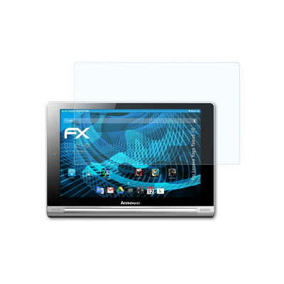 atFoliX Schutzfolie Displayschutz für Lenovo Yoga Tablet 10, (2 Folien), Ultraklar und hartbeschichtet