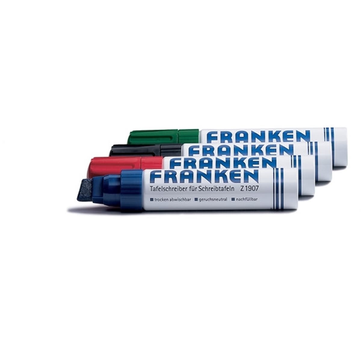 FRANKEN Whiteboard Marker JumboMarker nachfüllbar 4-12mm schwarz 4 Stück