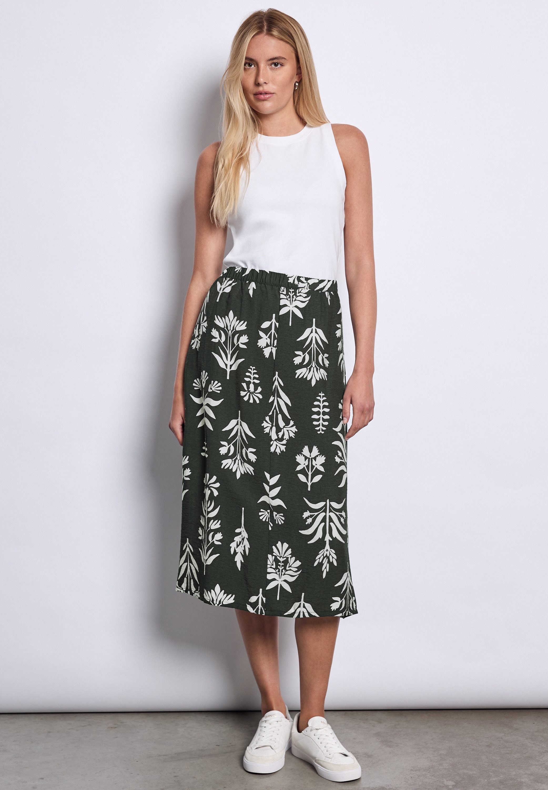 STREET ONE STUDIO Maxirock mit Elastikbund