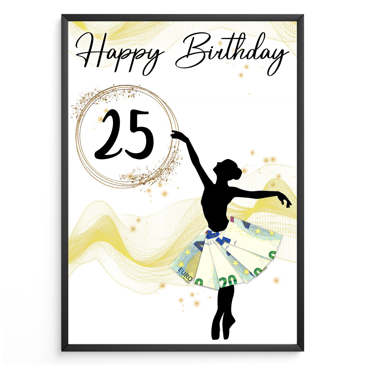 Tigerlino Poster Geburtstag Geldgeschenk Frauen Freundin günstig online kaufen