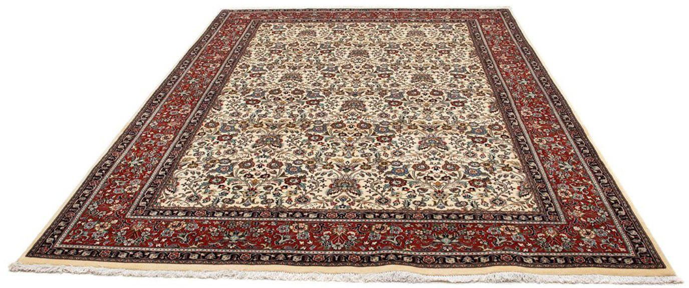 Wollteppich Moud Blumenmuster Beige 283 x 194 cm, morgenland, rechteckig, Höhe: 10 mm, Unikat mit Zertifikat