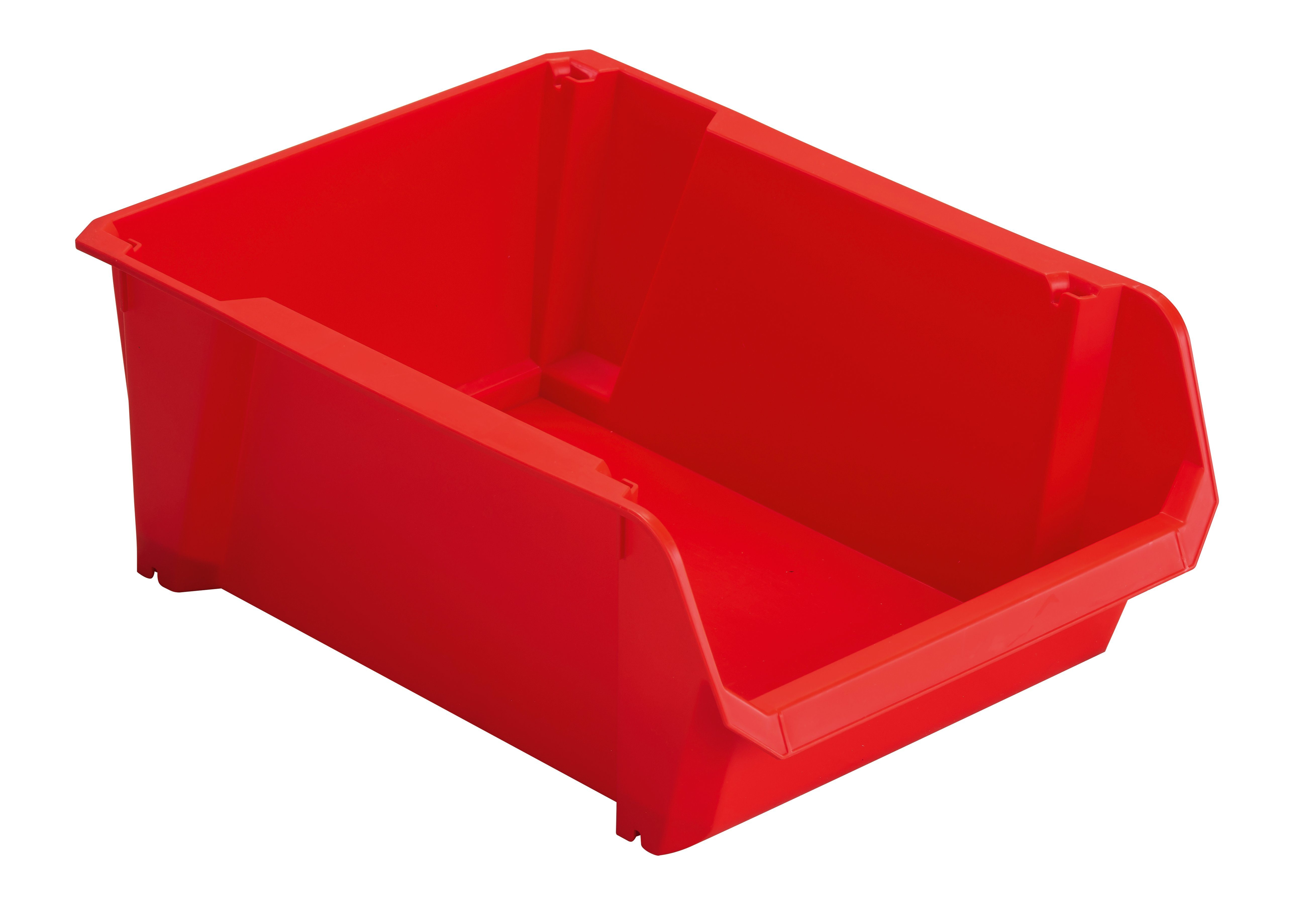 STANLEY Werkzeugbox STST82745-1 Lagersichtkasten, ideal f. Aufbewahrung v. Kleinteilen rot