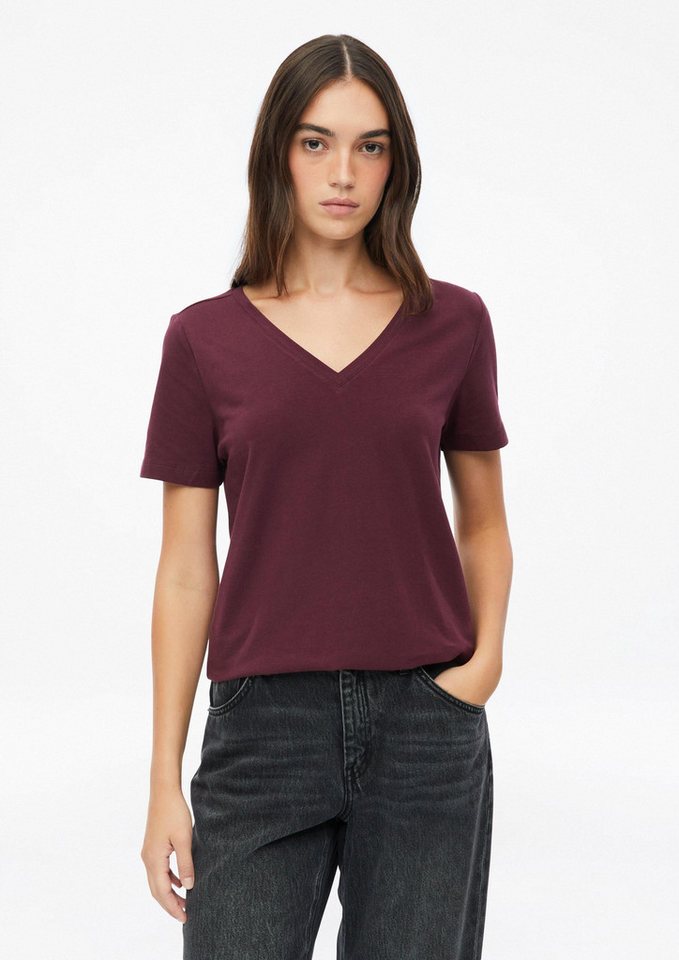 s.Oliver Kurzarmshirt T-Shirt T-Shirt mit V-Ausschnitt