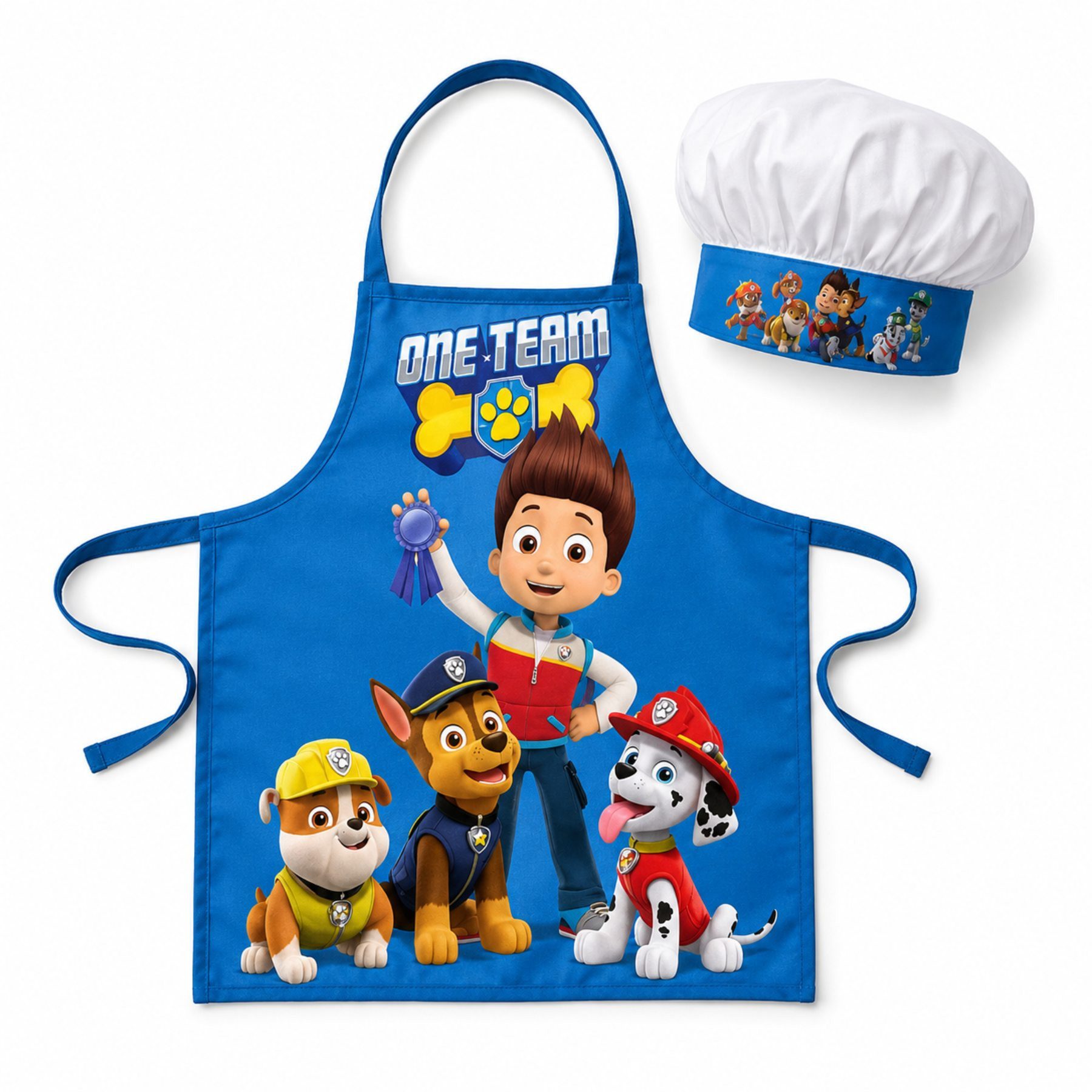 PAW PATROL Kochschürze Kinder Schürze mit Kochmütze für Spielküche, (2-tlg)