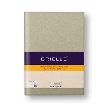 Verdunkelungsvorhang Brielle Premium Verdunkelungsvorhänge mit Ösen, verdunkelnd (2er Set), Brielle