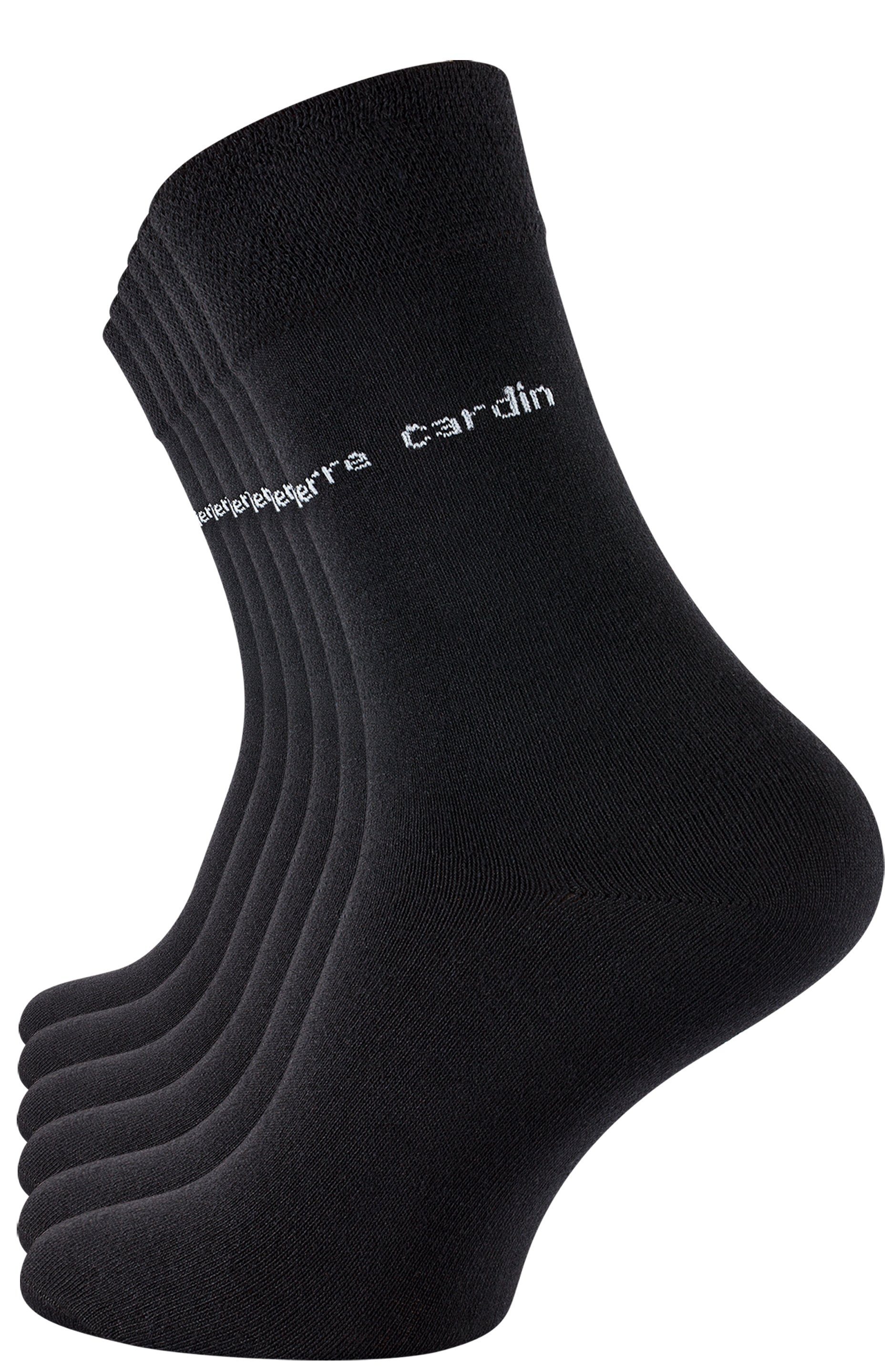 Pierre Cardin Businesssocken (6-Paar) in angenehmer Baumwollqualität schwarz