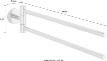WENKO Handtuchhalter Bosio, mit 2 Bad-Handtuchstangen