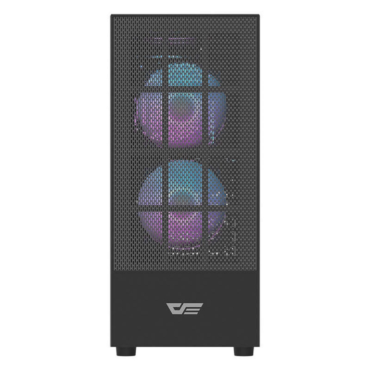 Darkflash PC-Gehäuse Computer-Gehäuse Stilvolles Design mit gehärtetem Glas und RGB-Lüftern, (1 St)