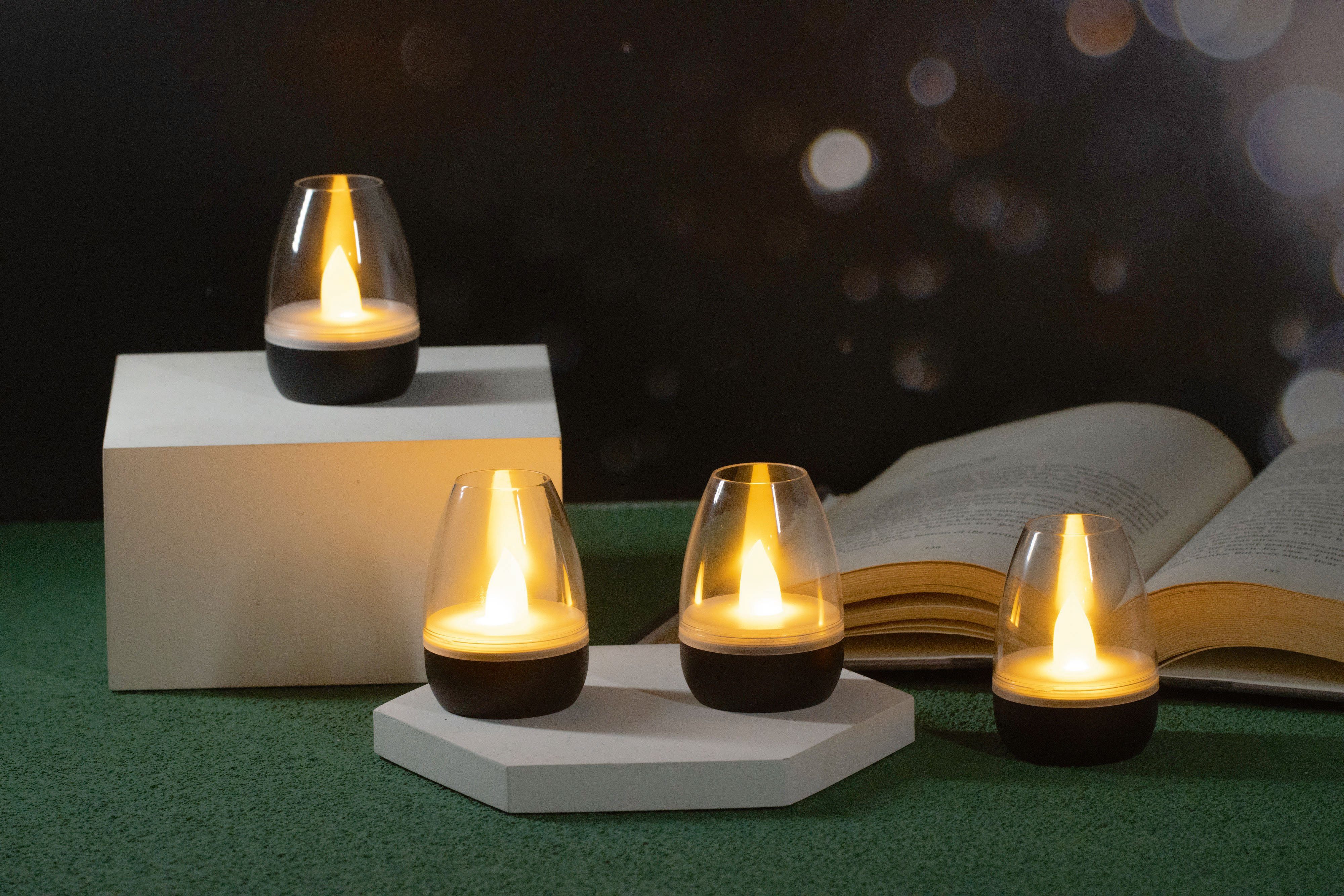 Northpoint LED Dekolicht LED Akku Lounge Lights Kabellos für Innen und Außen RGBW Flackereffekt – Bild 5 von 5