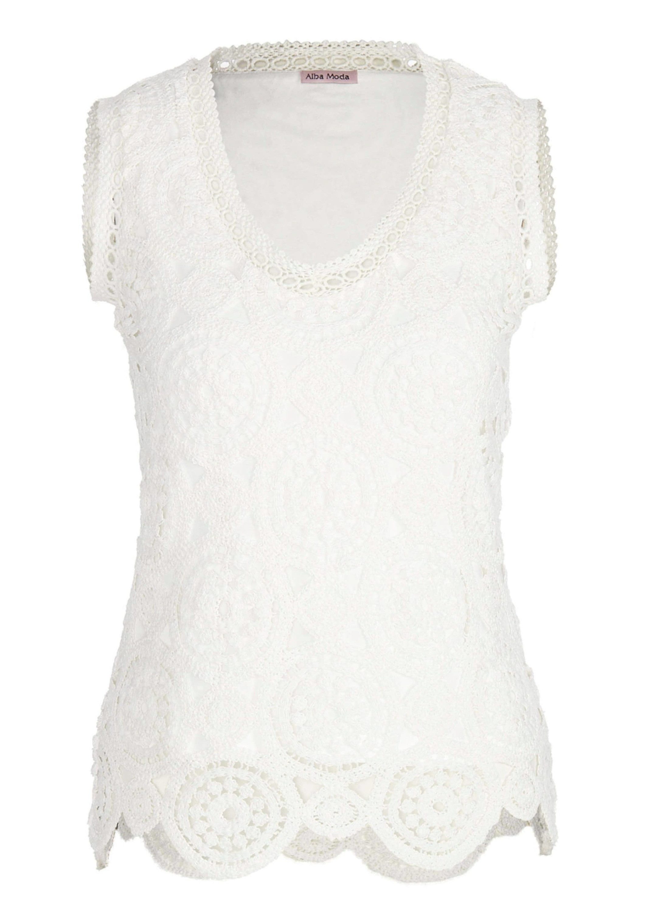 Alba Moda Shirttop Top mit Spitze