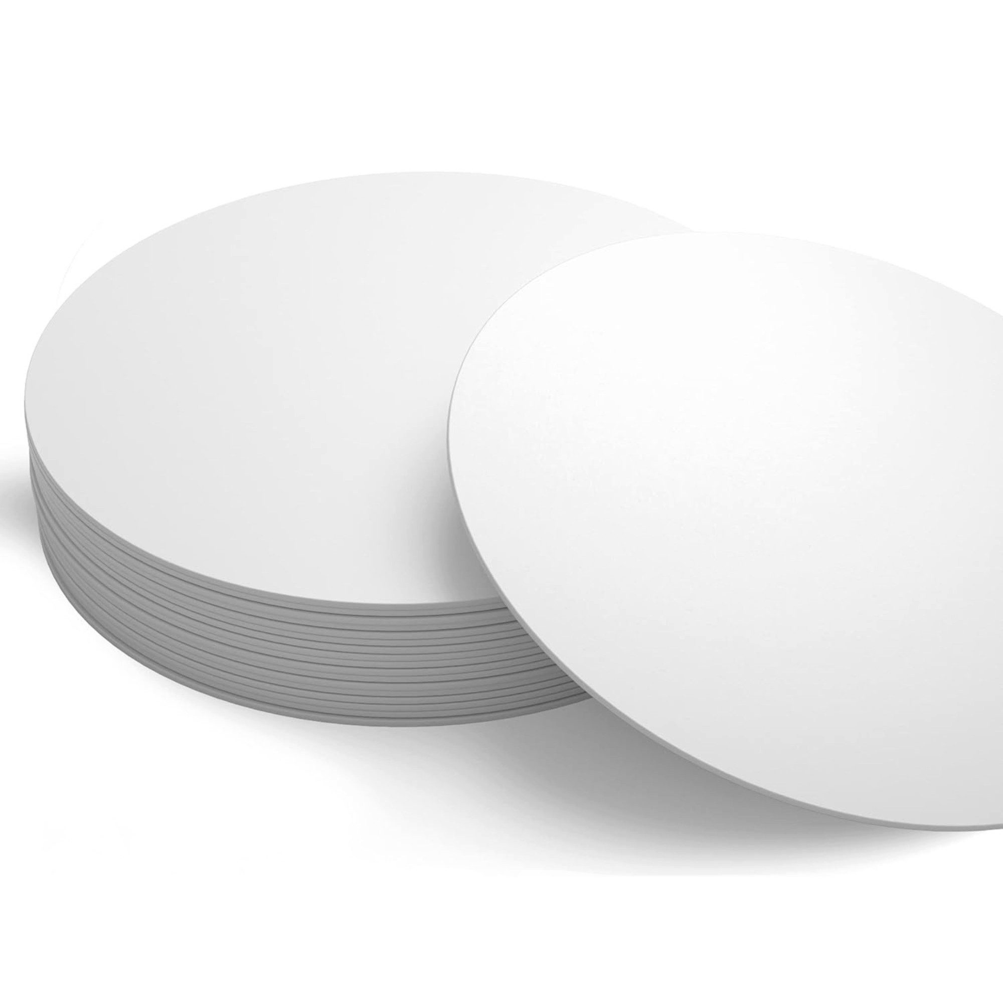 FLYERALARM Bierdeckel Blanko Rund I 50 Stück I Basteln & Beschriften, 10 cm, Beige