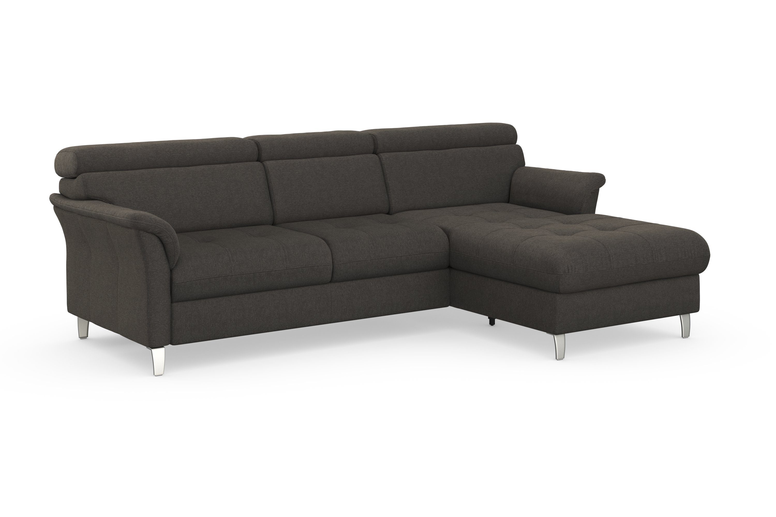 sit&more Ecksofa Marano, inklusive Kopfteilverstellung, mit Bettkasten wahlweise Bettfunktion