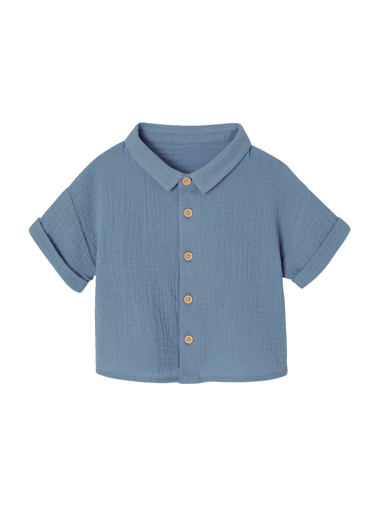 Kurzarmhemd Musselin-Hemd Jungen Baby
