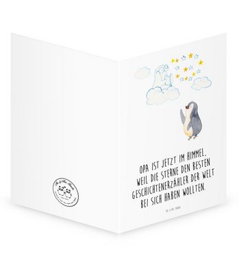 Mr. & Mrs. Panda Beileidskarte Pinguin Opa - Weiß - Kondolenzkarte, Karte, Trauersprüche, Beileid, B, Liebevolle Details