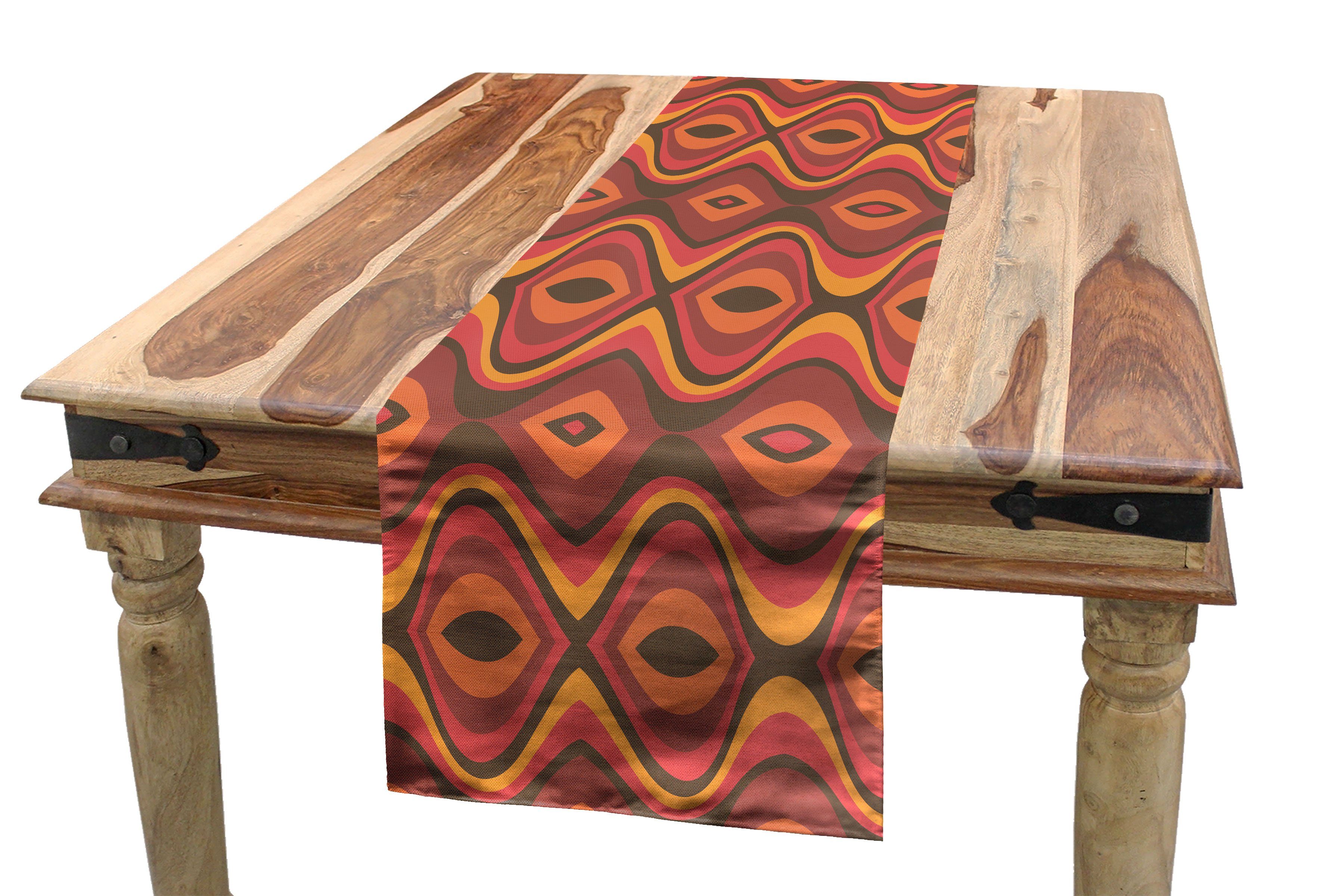 Abakuhaus Tischläufer Esszimmer Küche Rechteckiger Dekorativer Tischläufer, Geometrisch Vivid Stripes | Tischläufer