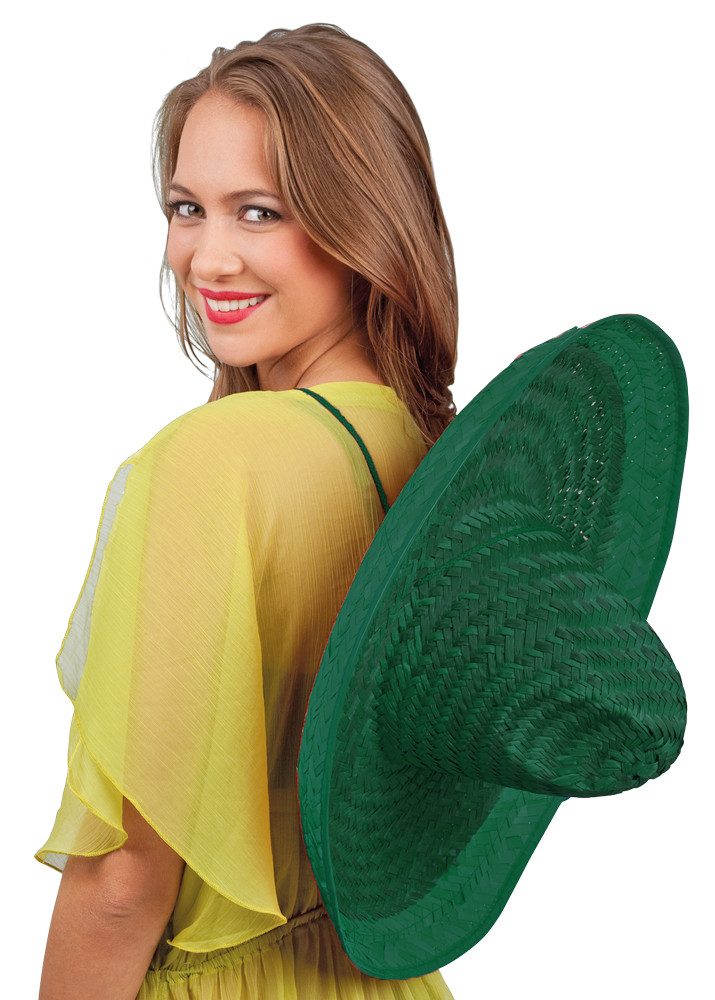 Funny Fashion Kostüm Sombrero Santiago Ø 50 cm, Grün