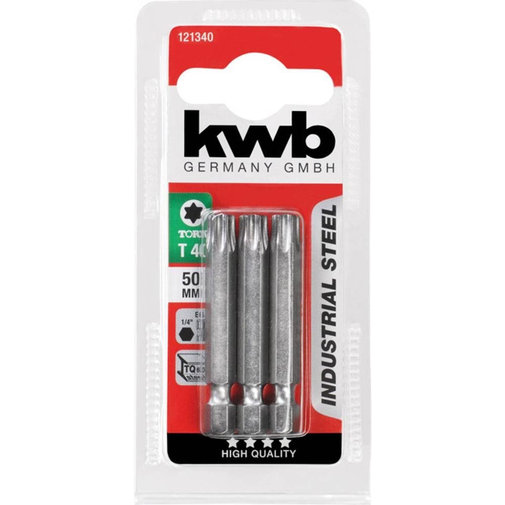 kwb Torx-Bit INDUSTRIAL STEEL Bits, 50 T mm, 40