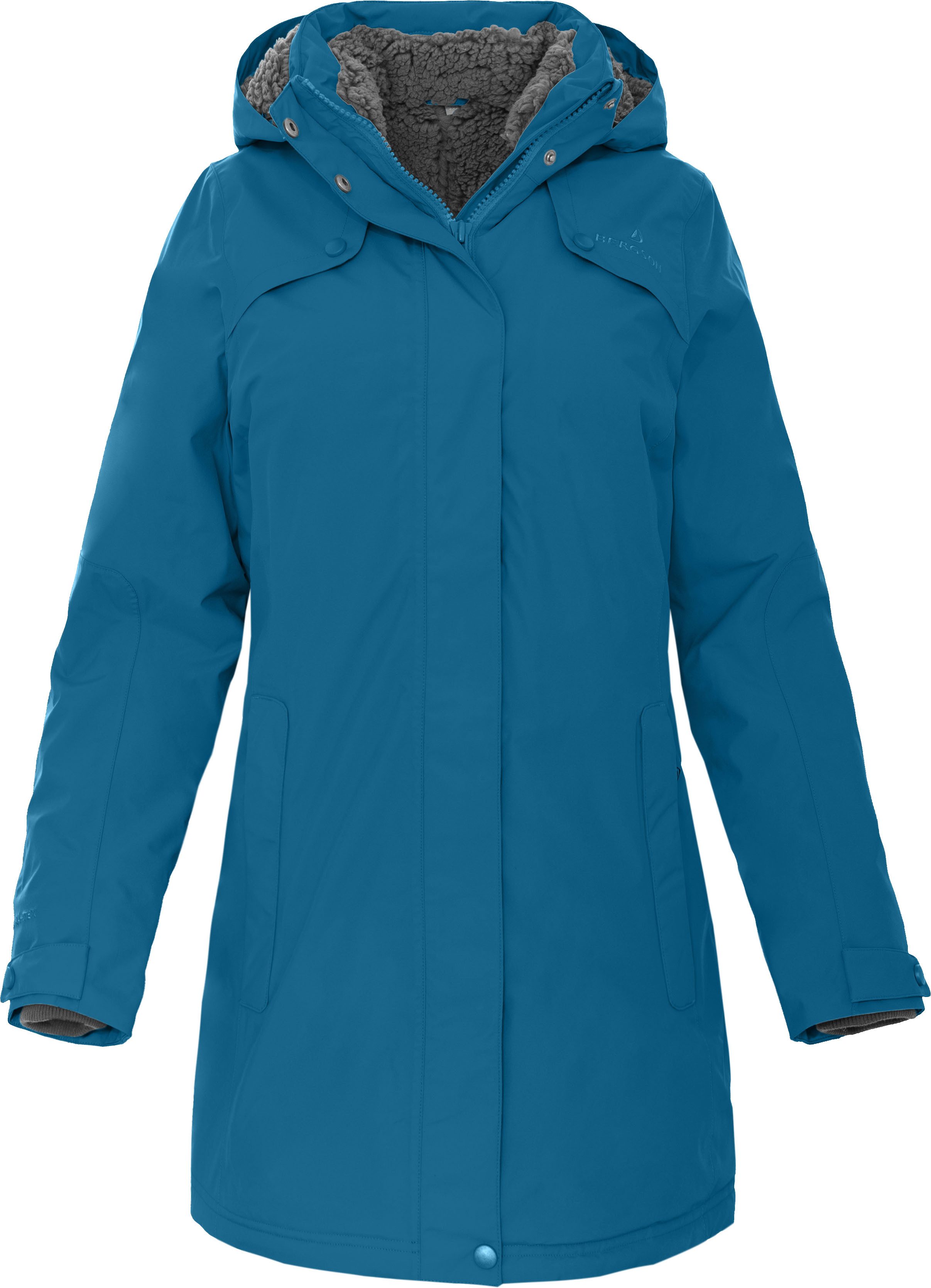 Bergson Winterjacke TORNIO Damen Wintermantel, Teddy Futter, warm wattiert, 20000 mm Wassersäule