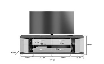 möbelando TV-Board Sandusky, 180 x 53 x 40 cm (B/H/T)