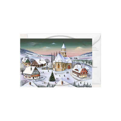 Olewinski & Tochter Grußkarte 2969 - Weihnachtsklappkarte "Ein Sonntag im Advent"