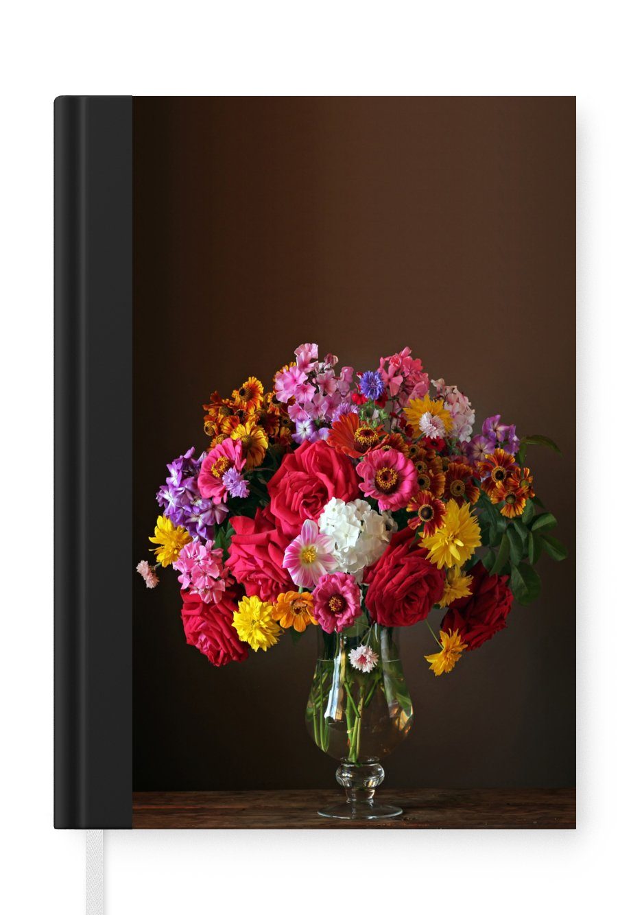 MuchoWow Notizbuch Vase - Stilleben - Farben, Journal, Merkzettel, Tagebuch, Notizheft, A5, 98 Seiten, Haushaltsbuch