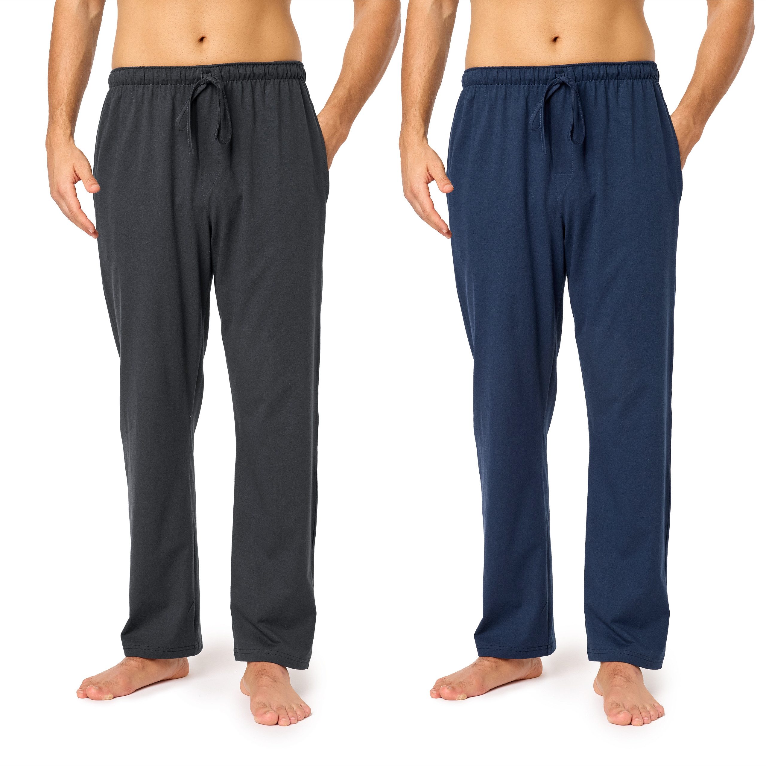 Herren Loungehose Mit Biese Jogginghose Lässig Mat Produktbild-Vorschau 6