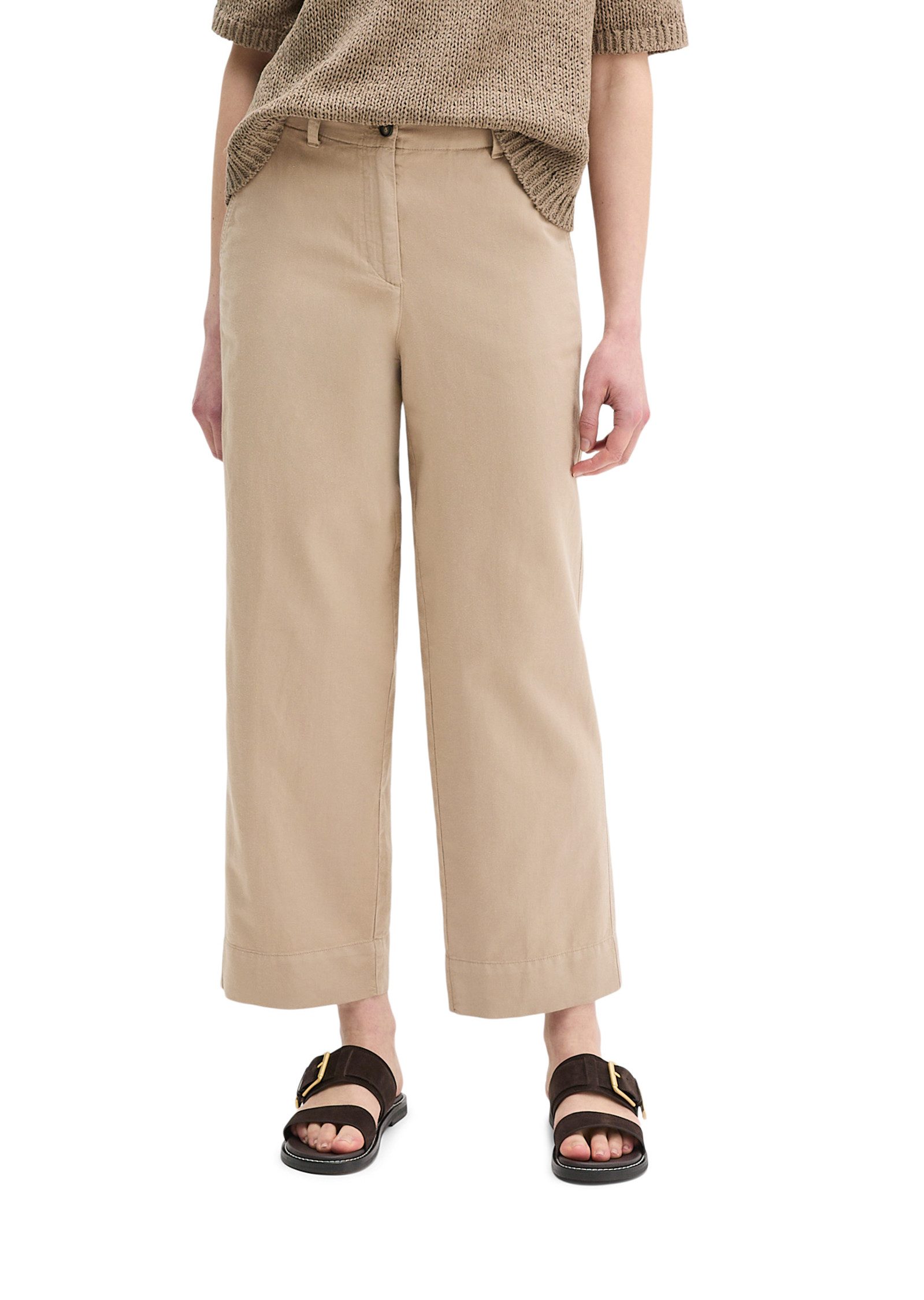 Marc O'Polo Chinohose aus Organic Cotton-Lyocell-Leinen-Mix