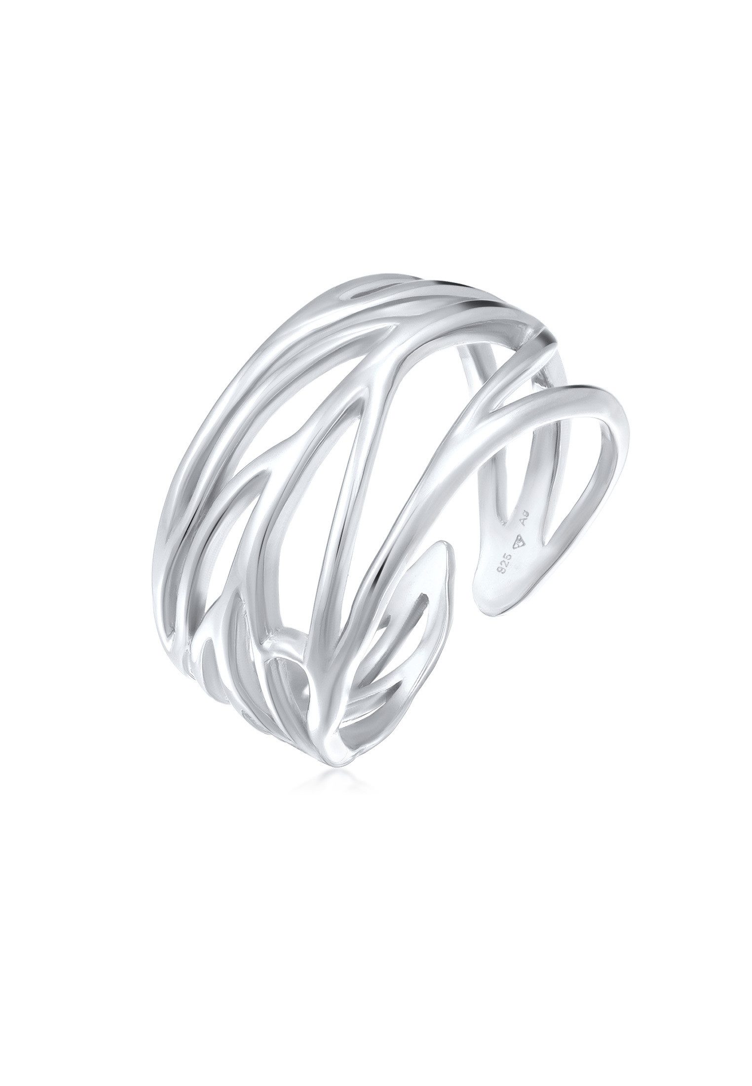 Elli Fingerring Ornament und offene Ringschiene 925 Silber günstig online kaufen